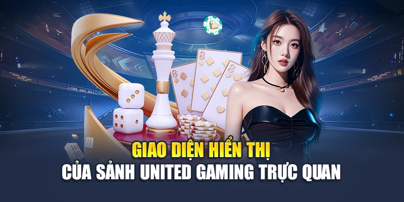 Giao diện hiển thị của sảnh United Gaming trực quan